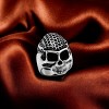 Slickblue Polished Stainless Steel Skull Ring for Men, Bold Top Skull Design, Size 8-13 - 3 of 4