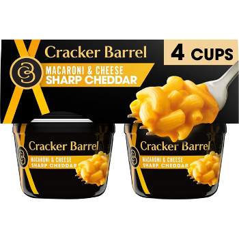 Cracker Barrel Sharp Cheddar Mac and Cheese Cups Dinner - 9.56oz/4ct