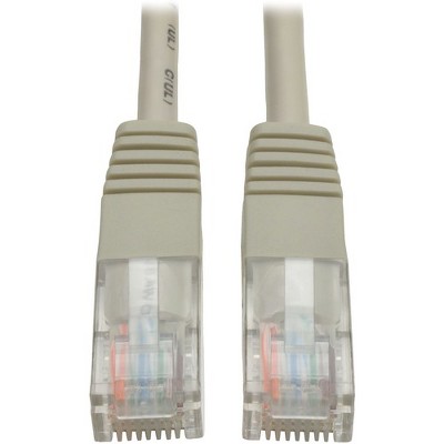 Tripp Lite 50ft Cat5e / Cat5 350MHz Molded Patch Cable RJ45 M/M Gray 50' - 50ft - 1 x RJ-45 Male - 1 x RJ-45 Male - Gray