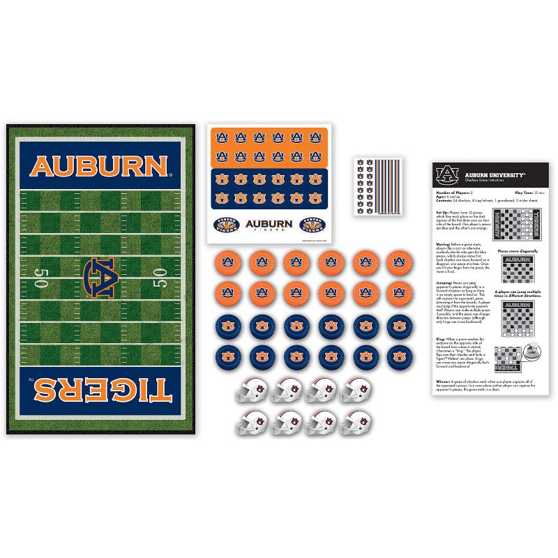 MasterPieces Officially licensed NCAA Auburn Tigers Checkers Board Game for Families and Kids ages 6 and Up, 3 of 7