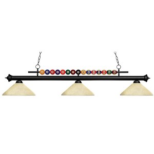 Z-Lite Shark 3 - Light Island Pendant Light in  Matte Black - 1 of 1