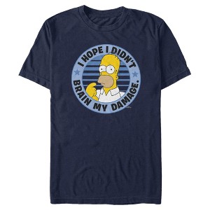Men's The Simpsons Brain My Damage T-Shirt - 1 of 4