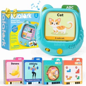 Blue Talking Flash Cards Kids Learning Toys Educational Interactive For Toddlers Speech Therapy Toys 13 Word 6 Gamestheme 200 Playful Cards Math Kits - 1 of 4