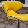 NicBex Dining Chairs Set of 2 Stool Upholstered Chair Airlift Adjustable Swivel Barstool with low-back style for Kitchen, Home Bar - 4 of 4