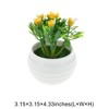 Unique Bargains Artificial Plants Mini Rose Arrangement Plastic 3.15"x3.15"x4.33" 1 Pcs - 3 of 4