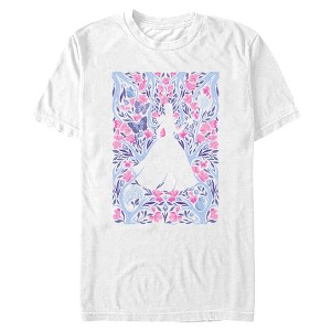 Mens Wicked: For Good Glinda Floral Purple and Pink Poster T Shirt - 1 of 4