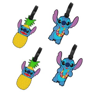 Disney Lilo & Stitch Luggage Tags Gifts Stitch PVC Travel Tags Gifts - Set of 4 - 1 of 4