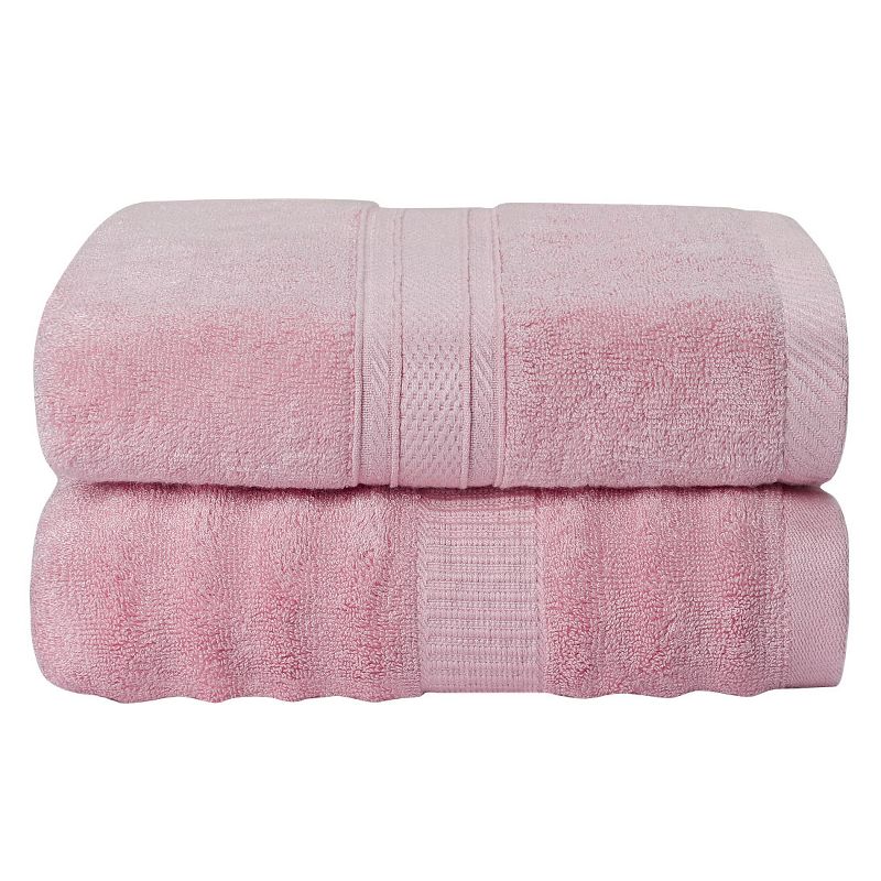2 Pcs Luxury Absorbent Breathable Soft Bath Towel - PiccoCasa, 3 of 4