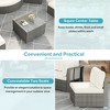 TIRAMISUBEST Patio Furniture Set Outdoor Daybed Rattan Sectional with Cushions and Center Table for Patio,Lawn,Backyard,Pool - 4 of 4