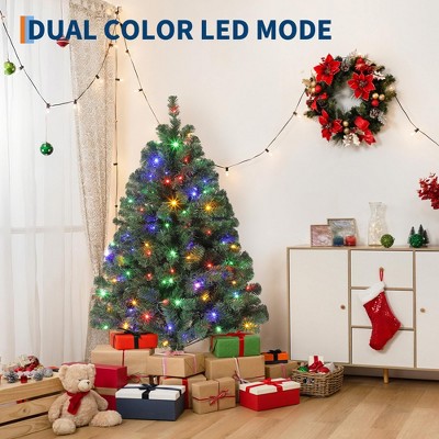 Premium Spruce Artificial Holiday Christmas Tree for Home, Office, Party Decoration w/ 1,450 Branch Tips, Easy Assembly, Metal Hinges & Foldable Base