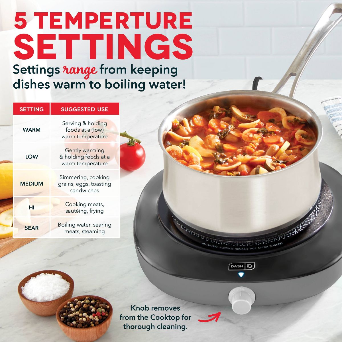 Dash Everyday Electric Cooktop - thumbnail 8