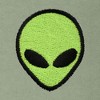 Dalix Alien Embroidery Relaxed Sweatsuit Set Hoodie Jogger Soft Fleece Relaxed Fit Lounge Mens in Oil Green 2XL XX-Large - 2 of 4