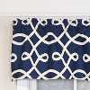 RLF Home 100% Cotton High Quality Tracy Tailored Window Valance with 1.5" Rod Pocket 50" W X 12" L Navy - 4 of 4