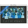Trends International Radiohead - Blue Crowd Silhouettes Unframed Wall Poster Prints - 3 of 4