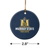Murray State University Primary Logo Porcelain Holiday Christmas Tree Ornament - 3 of 4