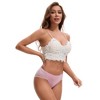 INSPIRE CHIC Women's Mid-Waisted Lace Full Coverage Briefs HI-Cut Period Leak Proof Ladies Underpants - 4 of 4