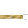 EVERLY JEWELRY | Two Tone Silver 1/2 CT TGW Cubic Zirconia Popcorn Style Bracelet, 7.5 inch - 2 of 4
