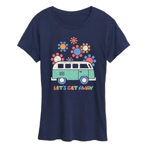 Women's - Instant Message - Lets Get Away Short Sleeve Graphic T-Shirt - 1 of 4