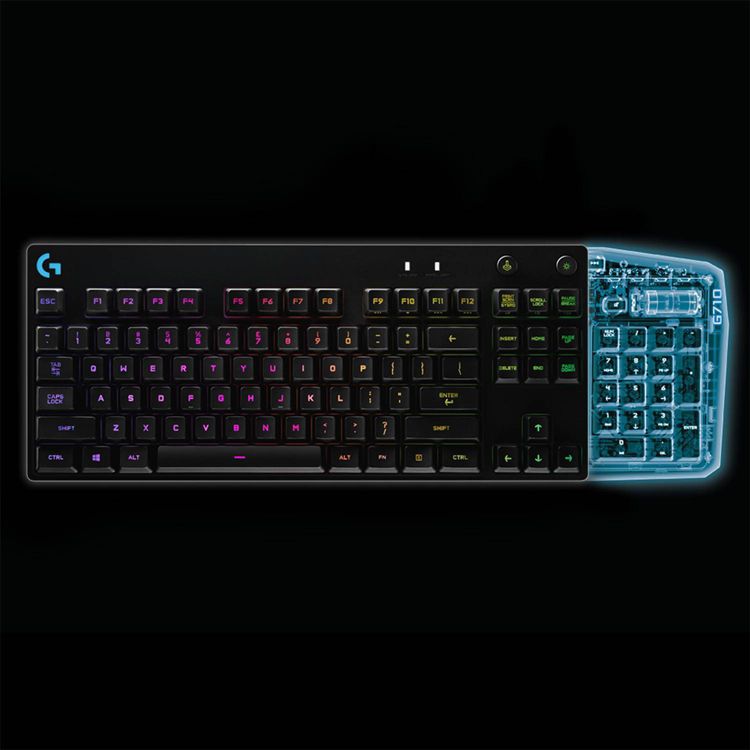 Logitech Pro Mechanical Gaming Keyboard for PC: TKL, RGB Lighting, Micro USB Connection, 6 of 11