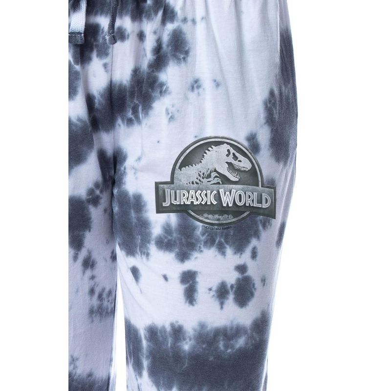Jurassic World Womens' Dinosaur Film Movie Logo Sleep Jogger Pajama Pants Multicolored, 2 of 4