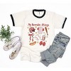 Simply Sage Market Women's Coquette Baseball Favorite Things Short Sleeve Ringer Tee - 3 of 4