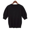 Coolmee Women's Puff Sleeve Sweater Tops Crewneck Basic Knit Pullover Casual Sweaters Blouse - 2 of 4