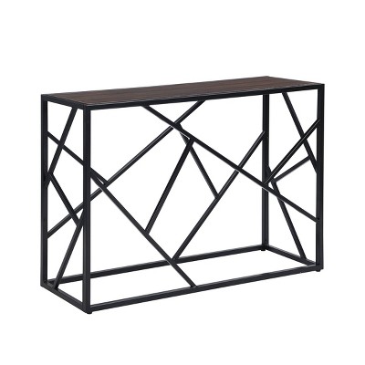 Cressida Console Table Elm/Black - Carolina Chair & Table