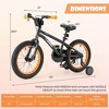 Costway 14/16/18-Inch Kid’s Bike for 4-7 Years Old with Adjustable Saddle & Anti-slip Handlebar Silver/Red/Pink/Black - 3 of 4