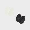 Fab Feet Women's by Foot Petals No-Slip Treads Shoe Pads Black/White - 2 pairs - 3 of 4