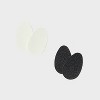Women's Fab Feet by Foot Petals No-Slip Treads Shoe Pads Black/White - 2 pairs - image 3 of 4