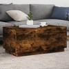 vidaXL Coffee Table Smoked Oak Engineered wood 35.4x19.7x15.7 in - 3 of 4