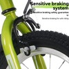 NAYSAYE Bicycles 18 Inch Kids Bike with Training Wheels Adjustable Saddle for Neighborhood Rides, Green, 46.4"*20.3"*30.8" - 3 of 4