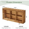 Tribesigns 63-Inch Solid Wood Console Table, Farmhouse Entryway Table with 6 Cubes for Entryway, Living Room, Hallway - 3 of 4
