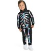Tipsy Elves Kids Halloween Skeleton Costume - Comfy Easy Baby And Toddler Jumpsuit - Front and Back Print with Zip Up Mask - 3 of 4