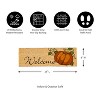 Evergreen Fall Pumpkin Kensington Indoor Outdoor Coir Interchangeable Doormat 9"x2'4" Orange - 4 of 4