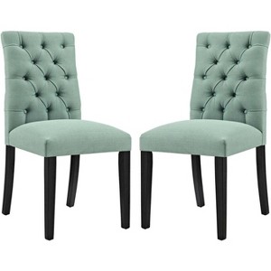 Modway Duchess Dining Chair Fabric Set of 2 - Laguna - 1 of 3