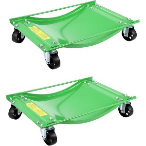 Acekool Car Dolly Set of 2, 5000 lb Capacity Wheel Dolly, Heavy Duty Vehicle Mover, 3.5" Steel Casters, 24x15 Inch Platform, Garage Tool - 1 of 4