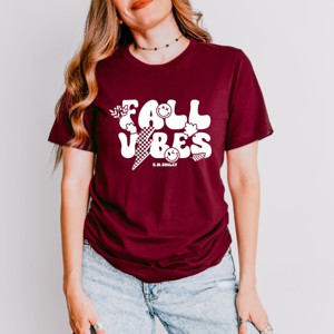 Simply Sage Market S.W.Smiley Fall Vibes Lightning Short Sleeve Tee - 1 of 4