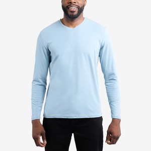 X RAY Men's V Neck & Henley Long Sleeve t shirts,new tshirt - 1 of 4
