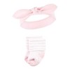 Hudson Baby Infant Girls Headband and Socks Set, Bear Leopard, 0-9 Months - 4 of 4