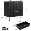 Coucheta 3-Drawer Dresser Nightstand, Wide Top Storage Cabinet with Anti-Tip Safety, Water-Resistant Organizer for Bedroom, Living Room - 3 of 4