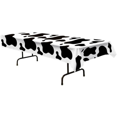 Birthday Express Western Cowboy Cow Print Tablecover