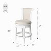 Maven Lane Pullman Swivel Counter Stool with Fabric Upholstery 26" - 2 of 4