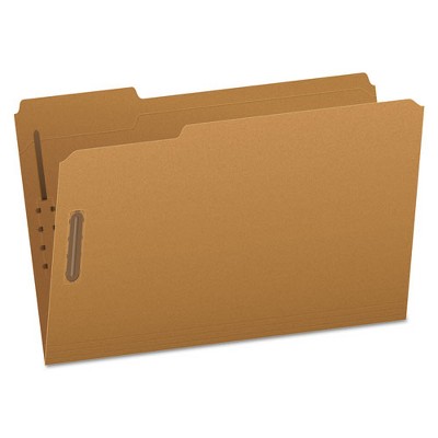 Pendaflex Kraft Fastener Folders, 1/3-Cut Tabs, 2 Fasteners, Legal Size, Kraft Exterior, 50/Box