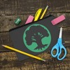 Magic The Gathering Green Mana Symbol Makeup Cosmetic Bag Organizer Pouch - 2 of 4