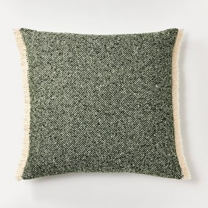 Herringbone with Frayed Edges Throw Pillow - Threshold™ designed with Studio McGee - 1 of 4