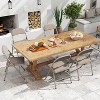 SKONYON 4 Pack Metal Padded Folding Chairs with Comfortable Cushion Adult Foidable Chair for Home and Office - 3 of 4