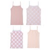 Sportoli Girls Ultra Soft 100% Cotton Tagless Cami Undershirts 4-Pack - 2 of 4
