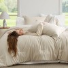 5/7 Pcs Soft Bedding Set All Season Boho Bed in a Bag Contrasting Design - 2 of 4