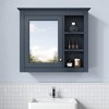 Medicine Cabinet, Wall Mounted Bathroom Storage Cabinet with Mirror, Modern Bathroom Wall Cabinet with Concealed & Open Shelves - 4 of 4